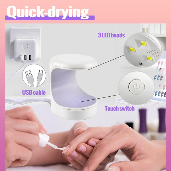Portable UV Nail Lamp – Quick-Dry Gel Polish Curing Light